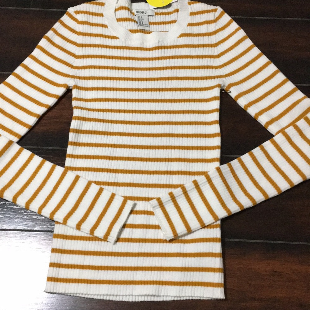 Stripped tight sweater